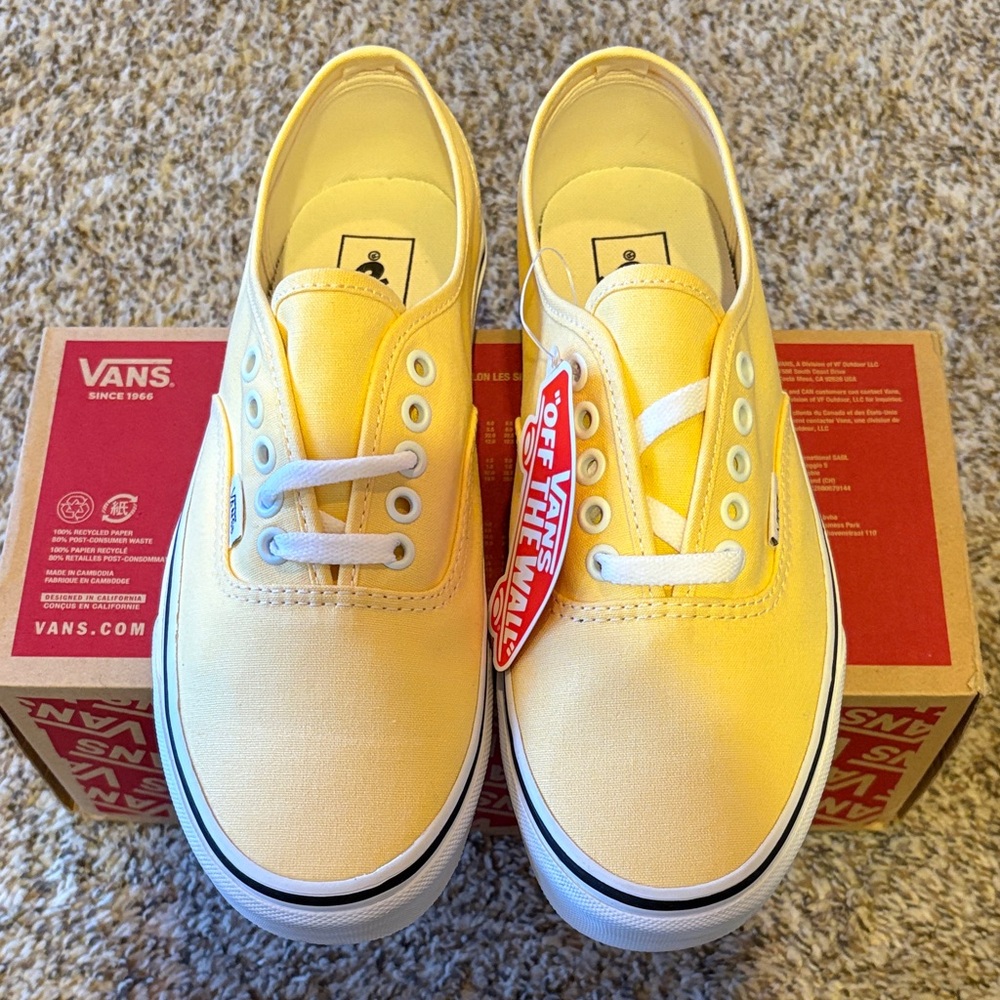 Vans Sunny Yellow Canvas Shoes